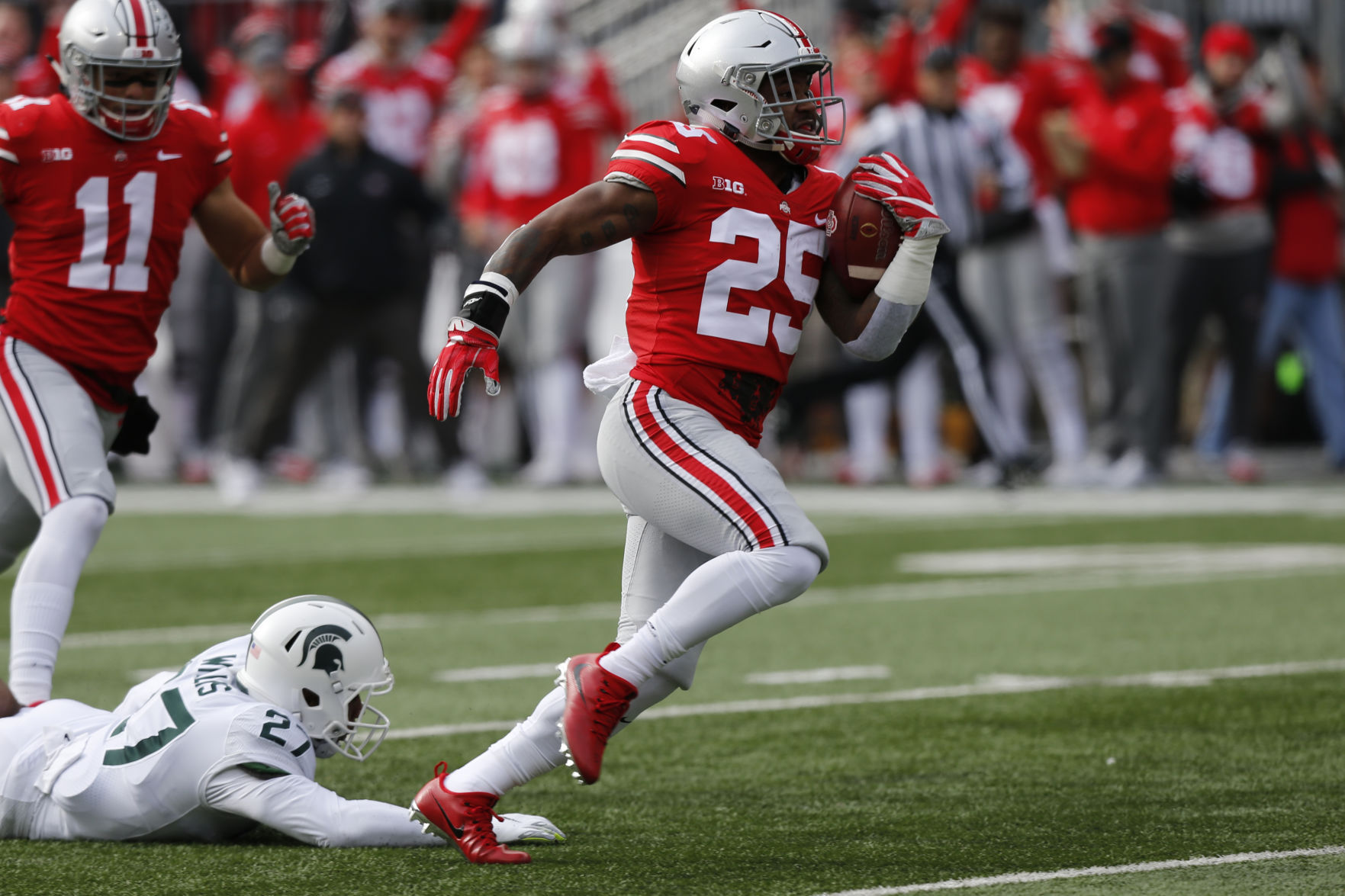 Nov. 11 - No. 13 Ohio State 48, No. 12 Michigan State 3